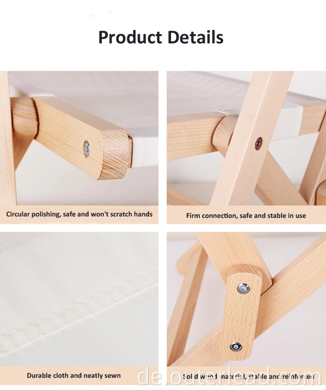 Outdoor Ultralight Folding Support Max 150 kg für Camping -Rucksackstuhl Stuhl